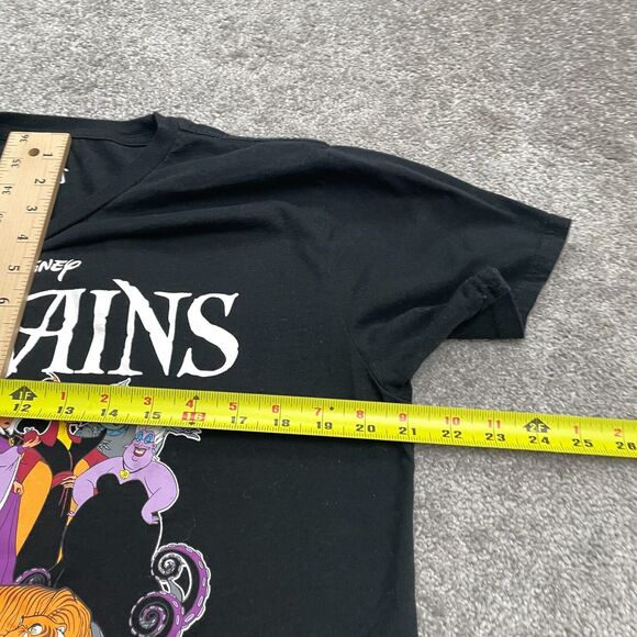 Disney Villains Graphic T-Shirt Women XL Black Crew Neck Short Sleeve Casual Tee - Picture 9 of 10